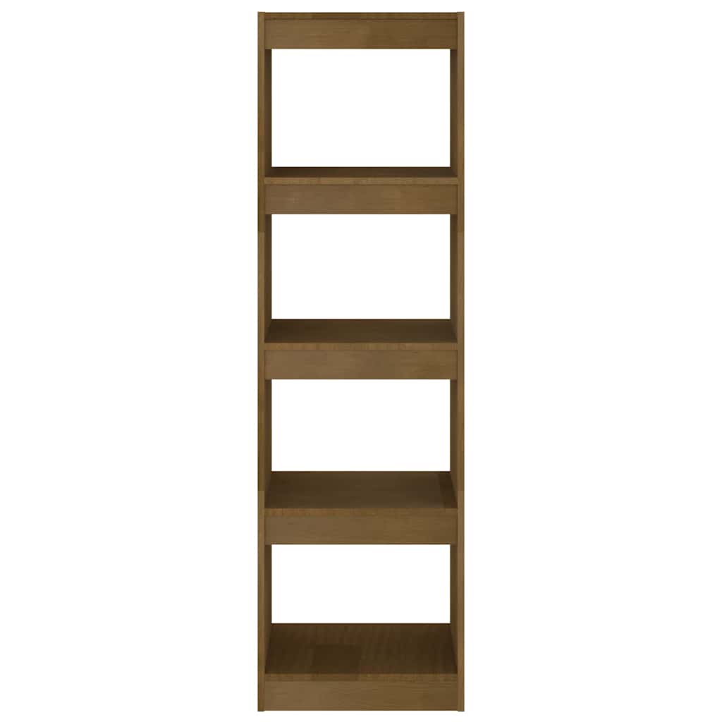 808146 vidaXL Book Cabinet Room Divider Honey Brown 40x30x135,5 cm Solid Wood Pine