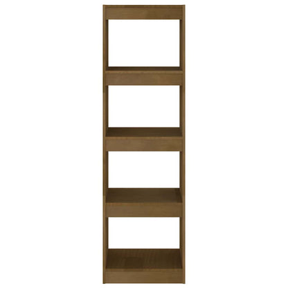 808146 vidaXL Book Cabinet Room Divider Honey Brown 40x30x135,5 cm Solid Wood Pine