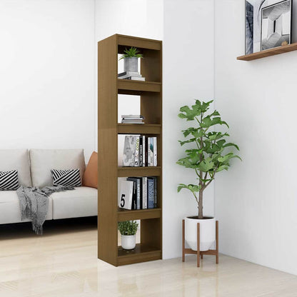 vidaXL Book Cabinet/Room Divider Honey Brown 40x30x167.5 cm