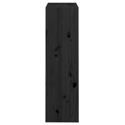 vidaXL Book Cabinet/Room Divider Black 60x30x103.5 cm Solid Wood Pine