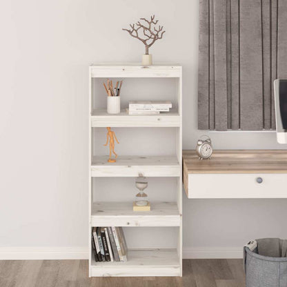 vidaXL Book Cabinet/Room Divider White 60x30x135,5 cm Solid Wood Pine