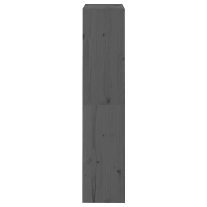 vidaXL Book Cabinet/Room Divider Grey 60x30x135,5 cm Solid Wood Pine