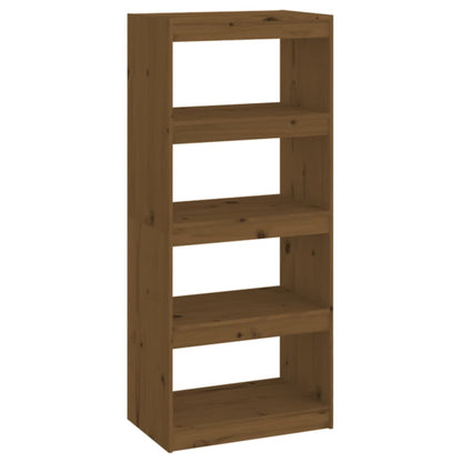 vidaXL Book Cabinet/Room Divider Honey Brown 60x30x135.5 cm Wood Pine