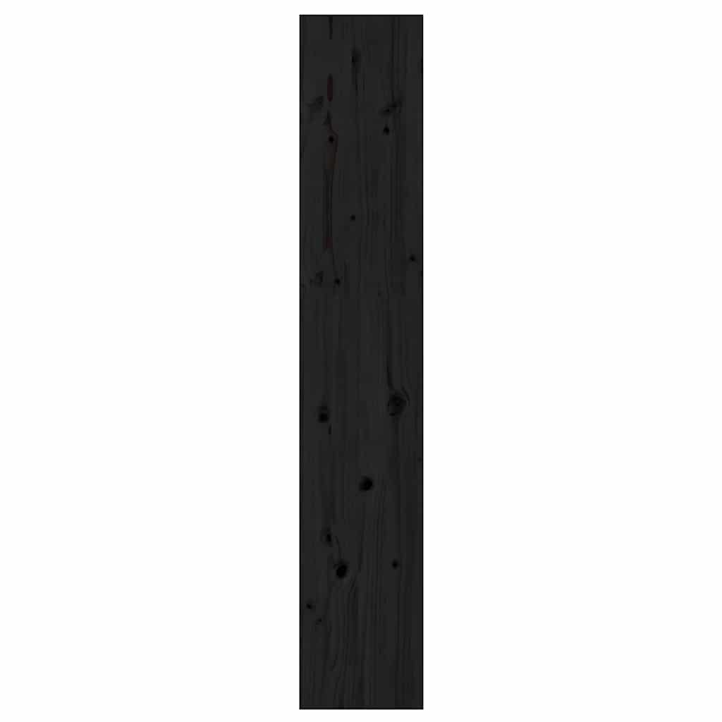 vidaXL Book Cabinet/Room Divider Black 60x30x167,5 cm Solid Wood Pine