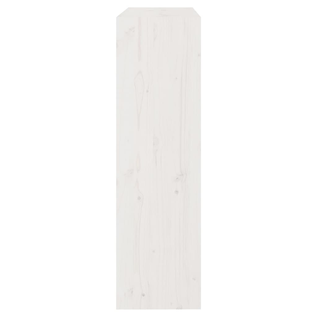 vidaXL Book Cabinet/Room Divider White 80x30x103.5 cm Solid Wood Pine
