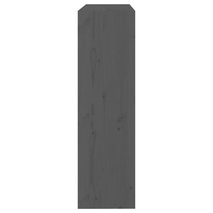 vidaXL Book Cabinet/Room Divider Grey 80x30x103.5 cm Solid Wood Pine