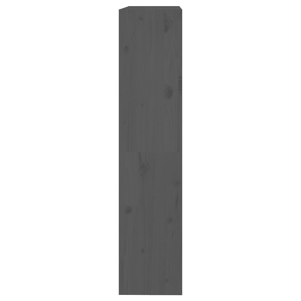 vidaXL Book Cabinet/Room Divider Grey 80x30x135.5 cm Solid Wood Pine