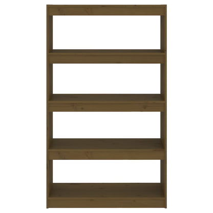 vidaXL Book Cabinet/Room Divider Honey Brown 80x30x135.5 cm Wood Pine