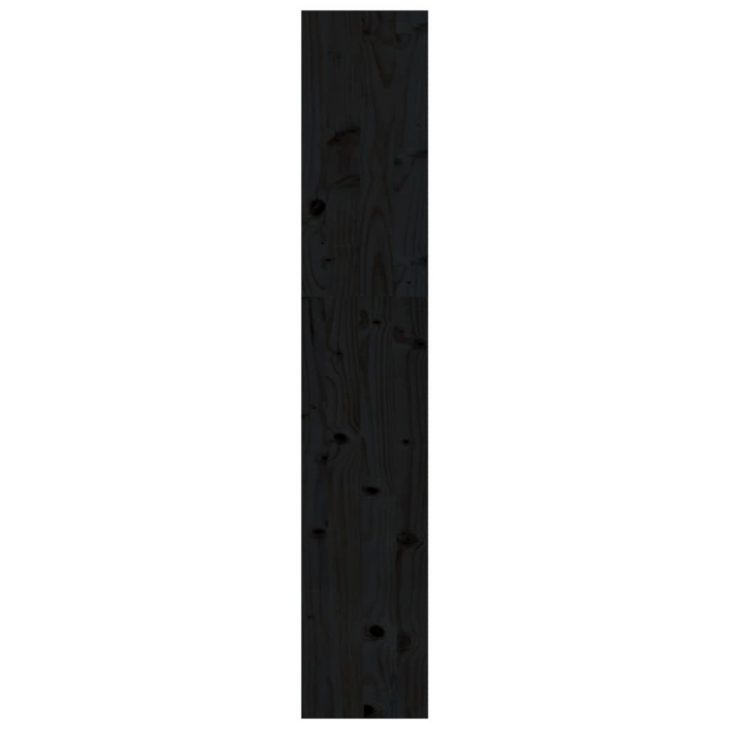 vidaXL Book Cabinet/Room Divider Black 80x30x167.4 cm Solid Wood Pine