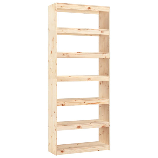vidaXL Book Cabinet/Room Divider 80x30x199,5 cm Solid Wood Pine
