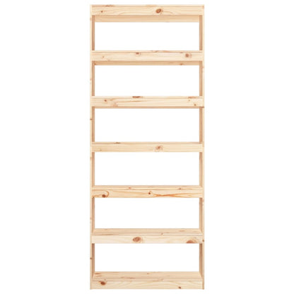 vidaXL Book Cabinet/Room Divider 80x30x199.5 cm Solid Wood Pine