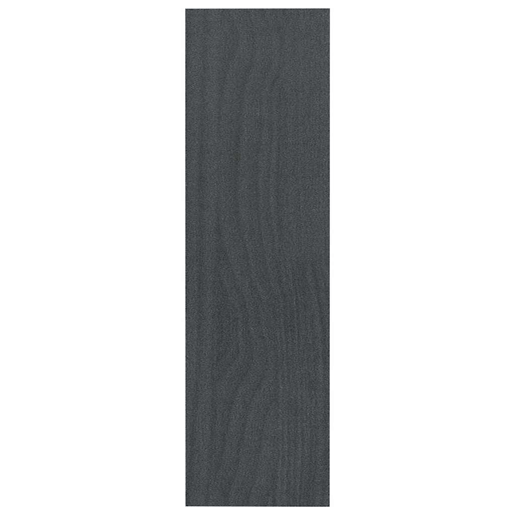 808215 vidaXL Book Cabinet/Room Divider Grey 100x30x103 cm Solid Wood Pine