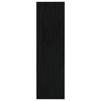vidaXL Book Cabinet/Room Divider Black 100x30x103 cm Solid Pinewood