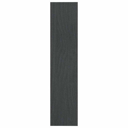 808220 vidaXL Book Cabinet/Room Divider Grey 100x30x135,5 cm Solid Wood Pine