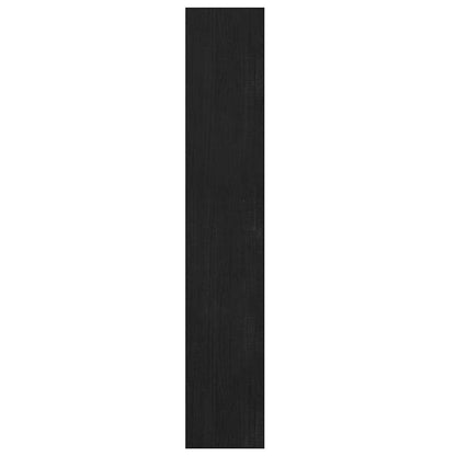 808227 vidaXL Book Cabinet/Room Divider Black 100x30x167,5 cm Solid Wood Pine
