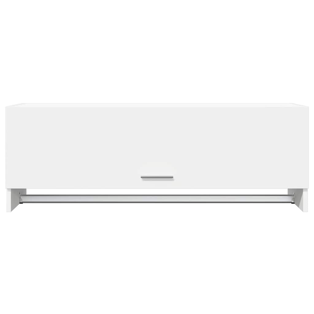 vidaXL Wardrobe White 100x32.5x35 cm Engineered Wood