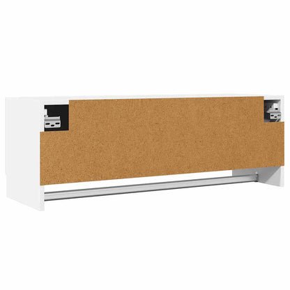 vidaXL Wardrobe White 100x32.5x35 cm Engineered Wood