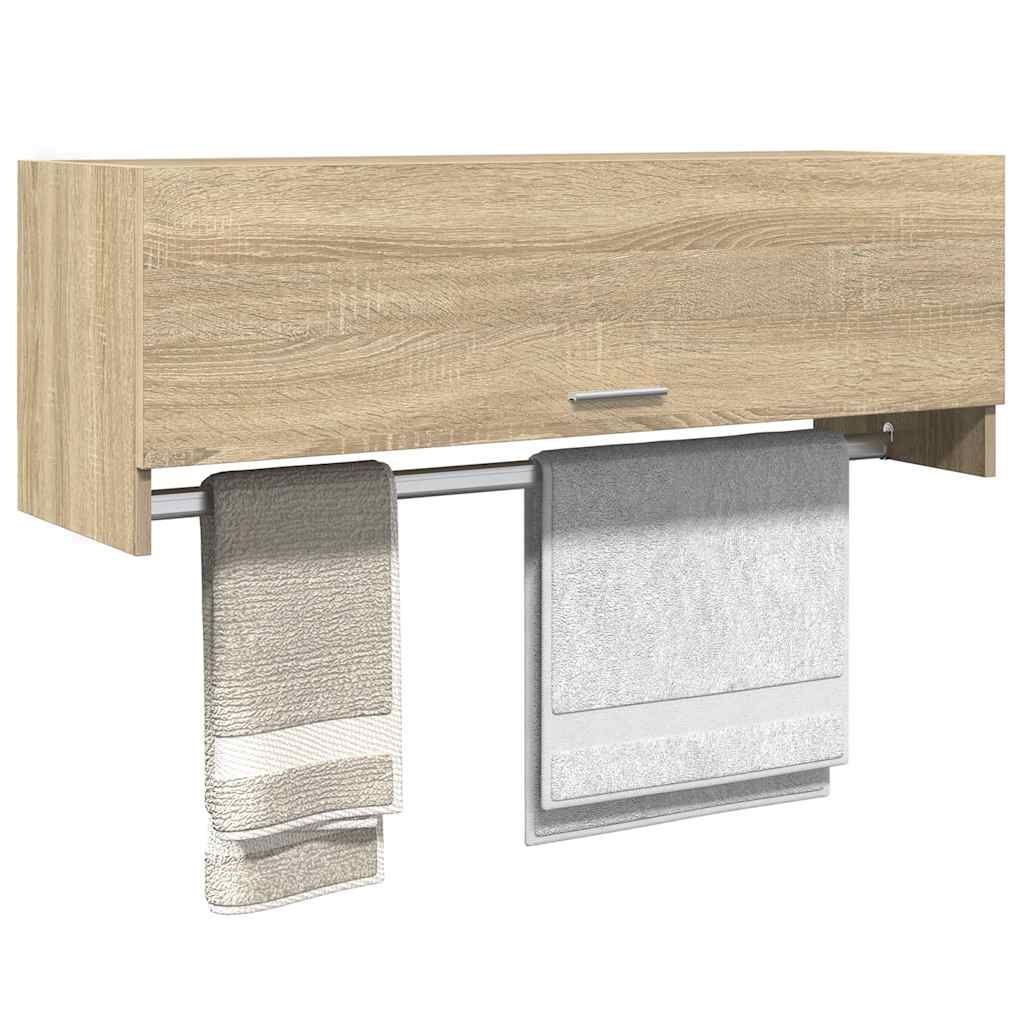 vidaXL Wardrobe Sonoma Oak 100x32.5x35 cm Engineered Wood