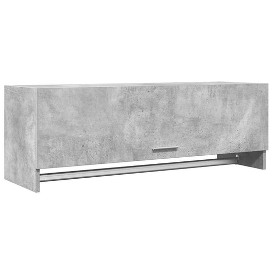 vidaXL Wardrobe Concrete Grey 100x32.5x35 cm Engineered Wood