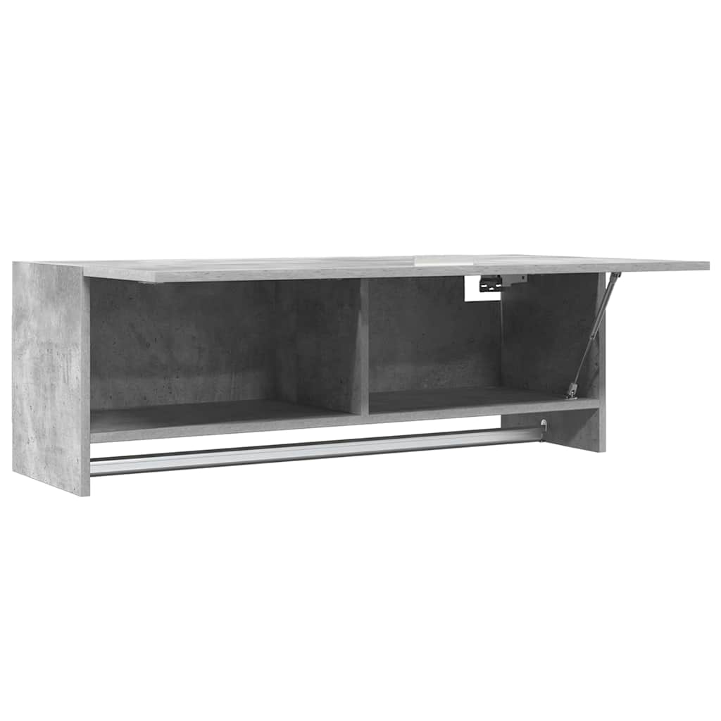 808237 vidaXL Wardrobe Concrete Grey 100x32,5x35 cm Engineered Wood