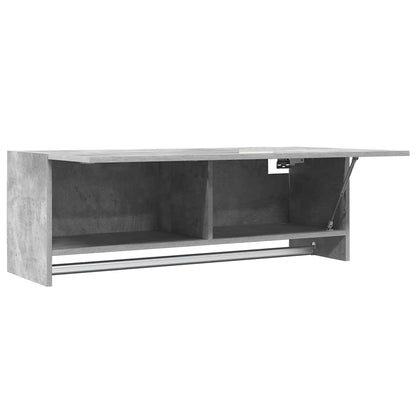 808237 vidaXL Wardrobe Concrete Grey 100x32,5x35 cm Engineered Wood
