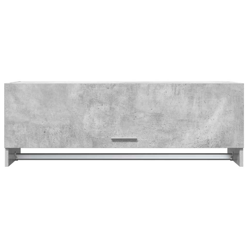 808237 vidaXL Wardrobe Concrete Grey 100x32,5x35 cm Engineered Wood