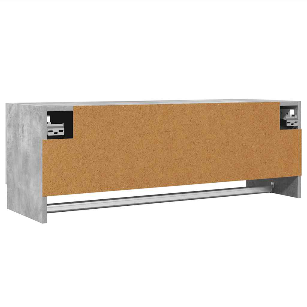 vidaXL Wardrobe Concrete Grey 100x32.5x35 cm Engineered Wood
