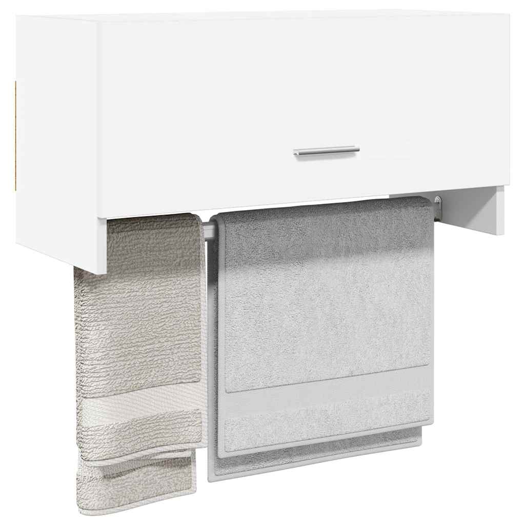 808242 vidaXL Wardrobe White 70x32,5x35 cm Engineered Wood