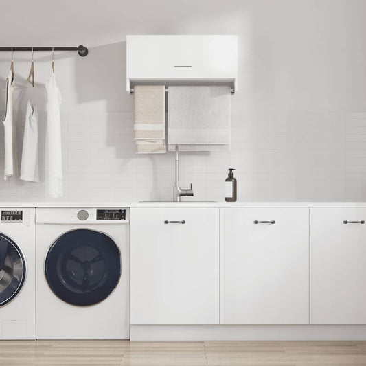 vidaXL Wardrobe White 70x32.5x35 cm Engineered Wood