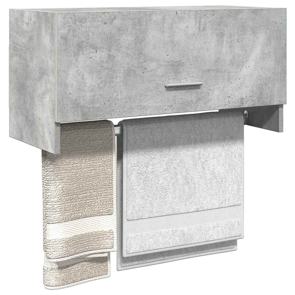 vidaXL Wardrobe Concrete Grey 70x32.5x35 cm Engineered Wood