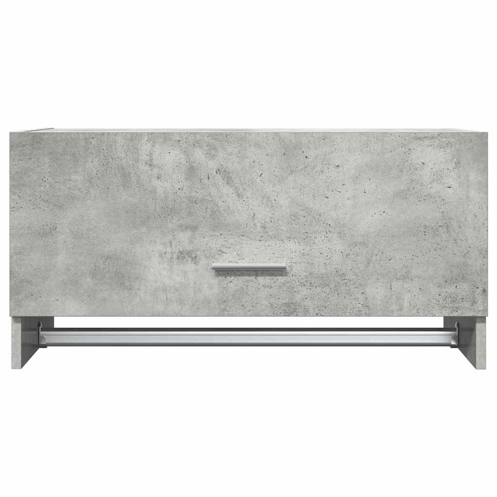 808246 vidaXL Wardrobe Concrete Grey 70x32,5x35 cm Engineered Wood