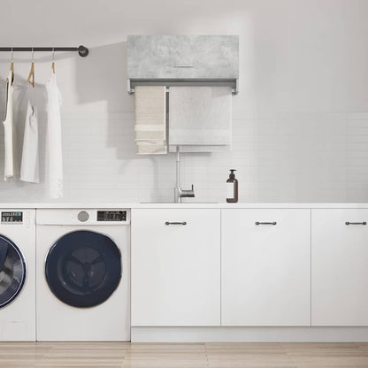 808246 vidaXL Wardrobe Concrete Grey 70x32,5x35 cm Engineered Wood