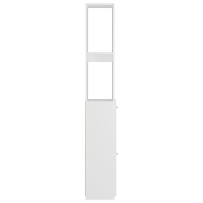 vidaXL Bathroom Cabinet White 25x26.5x170 cm Engineered Wood