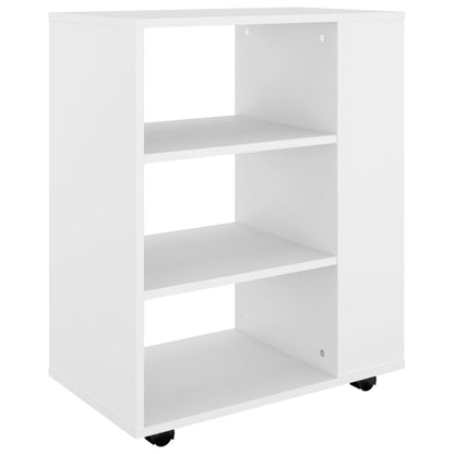 vidaXL Storage Cabinet | White | Engineered wood | Medium | Rolling Cabinet
