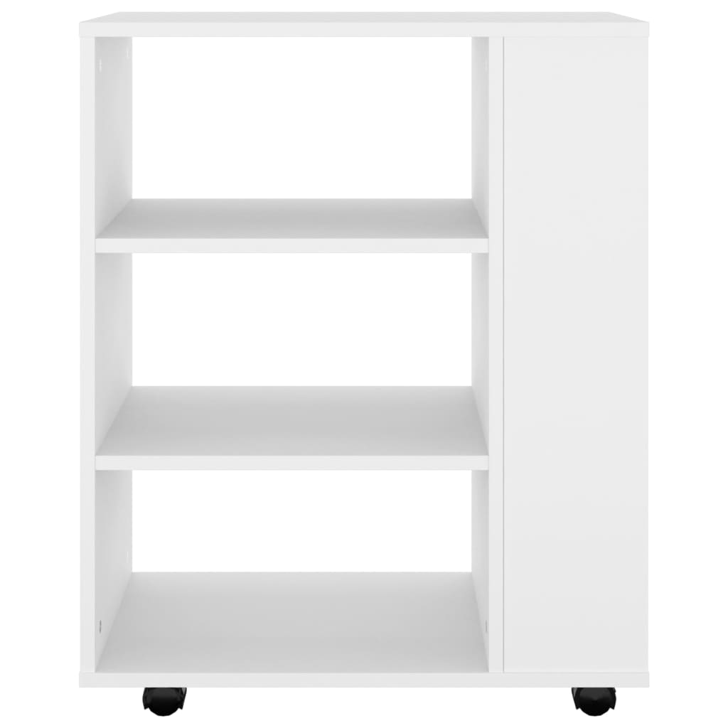 vidaXL Storage Cabinet | White | Engineered wood | Medium | Rolling Cabinet