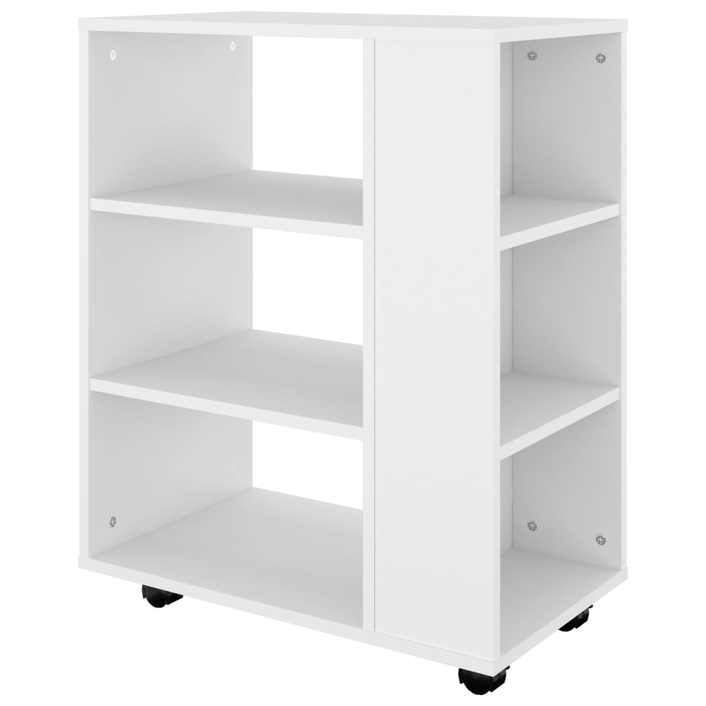 vidaXL Storage Cabinet | White | Engineered wood | Medium | Rolling Cabinet