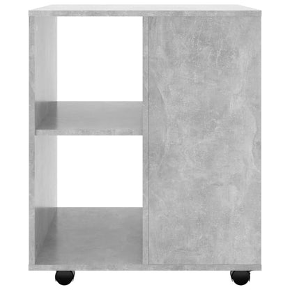 vidaXL Rolling Cabinet Concrete Grey 60x53x72 cm Engineered Wood