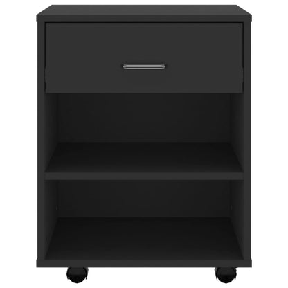 vidaXL Storage Cabinet | Black | Engineered wood | Compact | Storage Cabinet