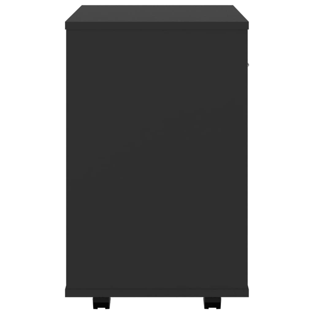 vidaXL Storage Cabinet | Black | Engineered wood | Compact | Storage Cabinet