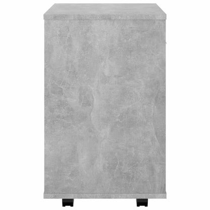 808471 vidaXL Rolling Cabinet Concrete Grey 46x36x59 cm Engineered Wood