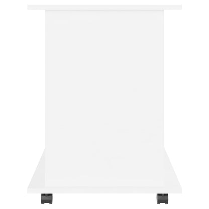 vidaXL Storage Cabinet | White | Engineered wood | Medium | Lockable wheels