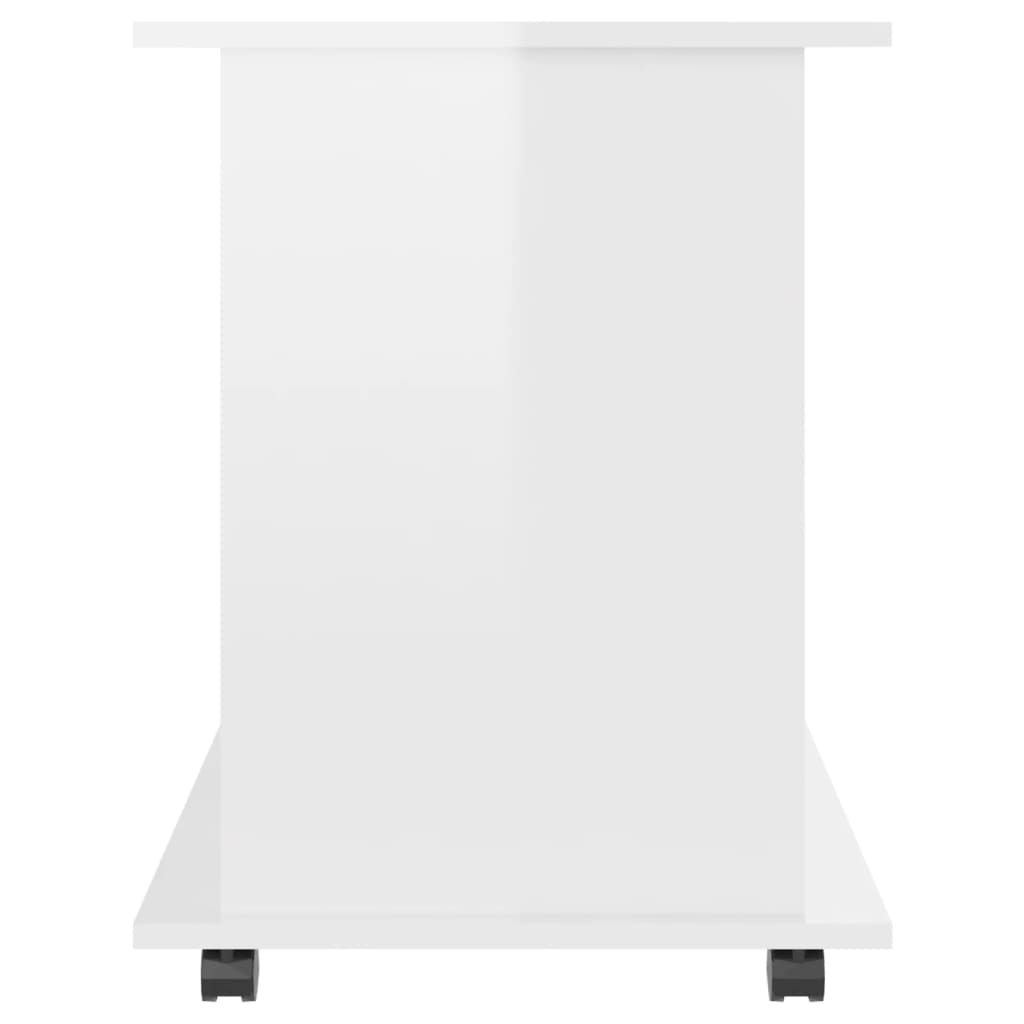 vidaXL Storage Cabinet | High gloss white | Engineered wood | 60 x 45 x 60 cm