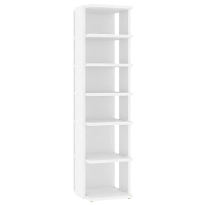 vidaXL Shoe Cabinet White 27.5x27x102 cm Engineered Wood
