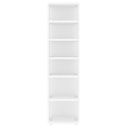 vidaXL Shoe Cabinet White 27.5x27x102 cm Engineered Wood