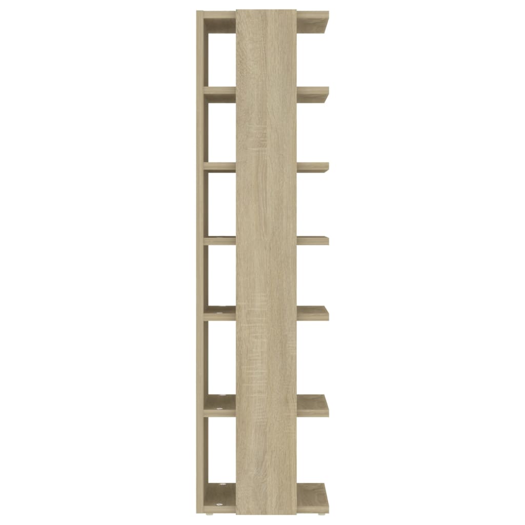 vidaXL Shoe Cabinet Sonoma Oak 27.5x27x102 cm Engineered Wood