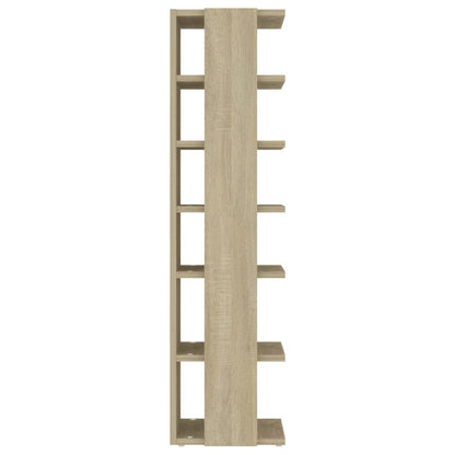 vidaXL Shoe Cabinet Sonoma Oak 27.5x27x102 cm Engineered Wood
