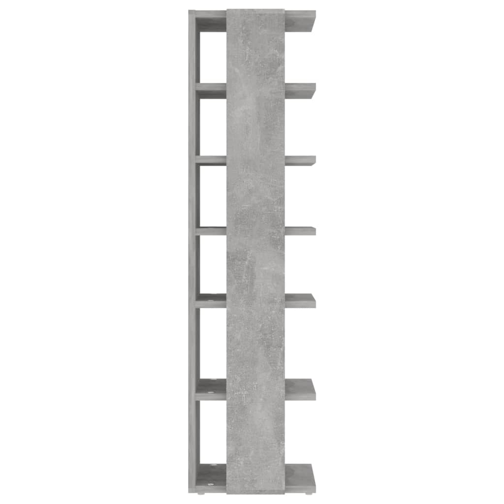 vidaXL Shoe Cabinet Concrete Grey 27.5x27x102 cm Engineered Wood