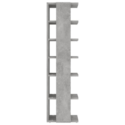 vidaXL Shoe Cabinet Concrete Grey 27.5x27x102 cm Engineered Wood