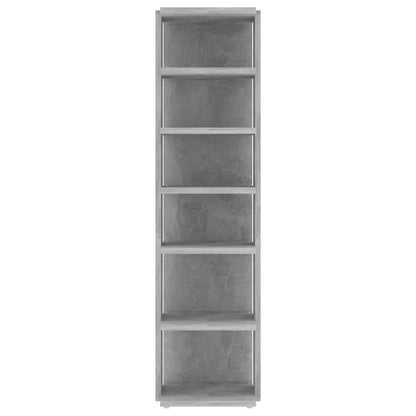 vidaXL Shoe Cabinets 2 pcs Concrete Grey 27.5x27x102 cm