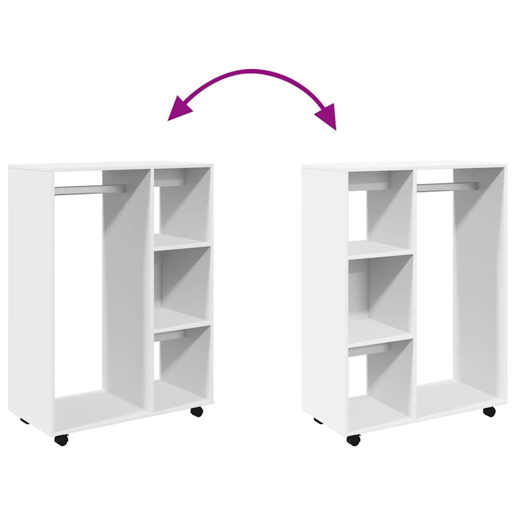 vidaXL Wardrobe White 80x40x110 cm Engineered Wood